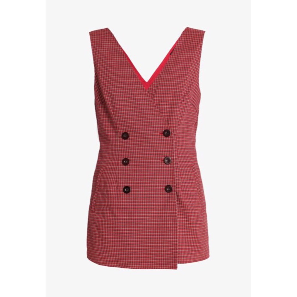 Honey Punch Plaid Check Romper - Picture 4 of 4